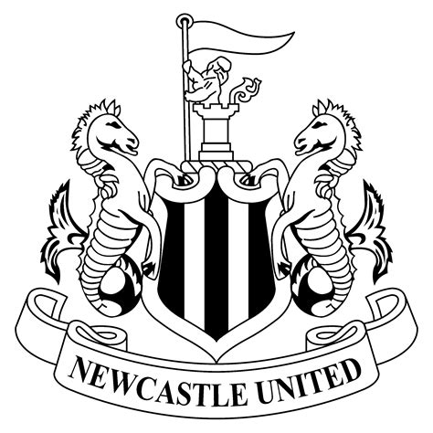 newcastle united logo black and white